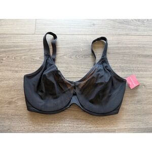 Spanx Bra 34G Black Lace Minimizer Full Coverage Underwire Lingerie Sexy NWT